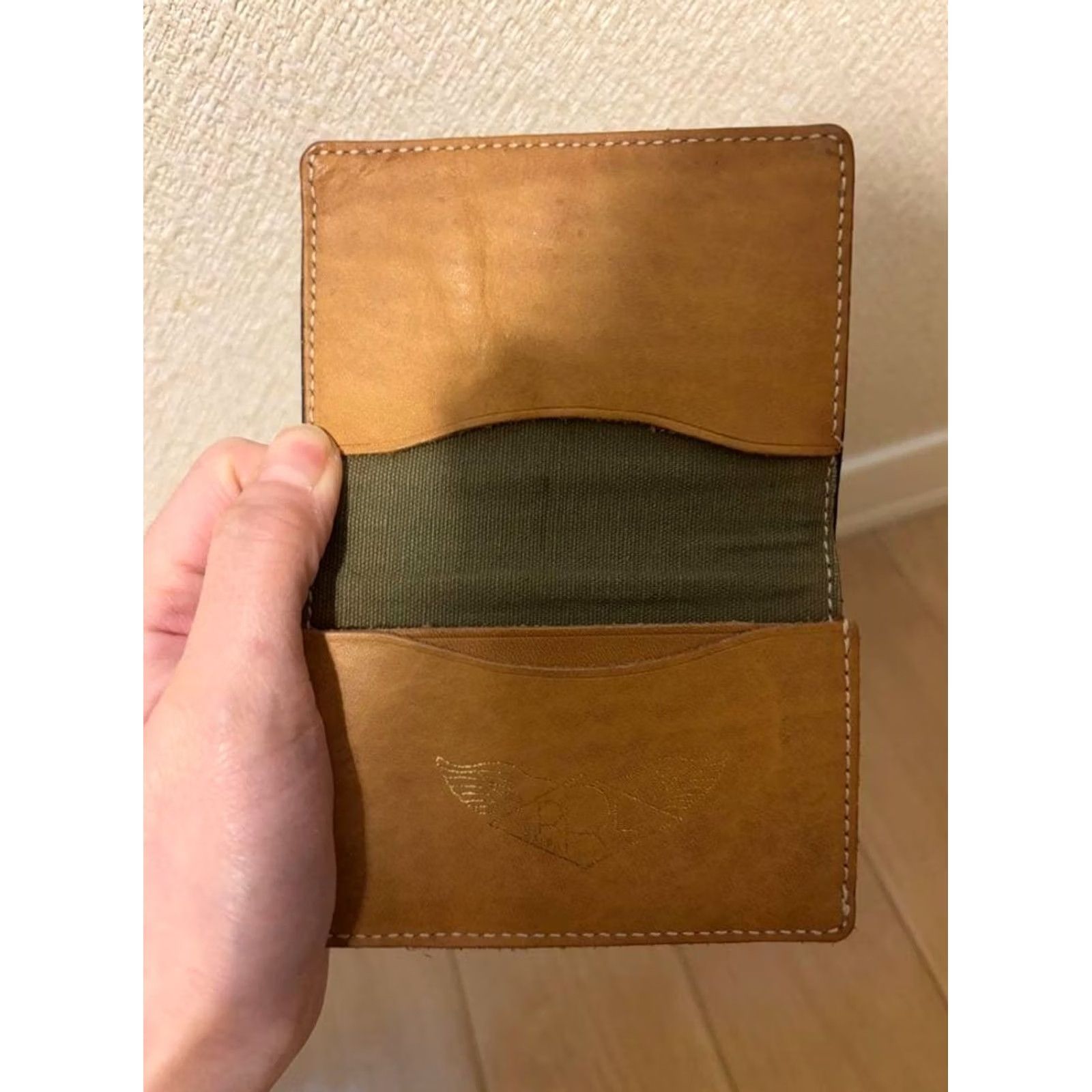 Ralph Lauren RRL Ralph Lauren Card Case Wallet Black Leather Unisex Size ONE SIZE - 2 Thumbnail
