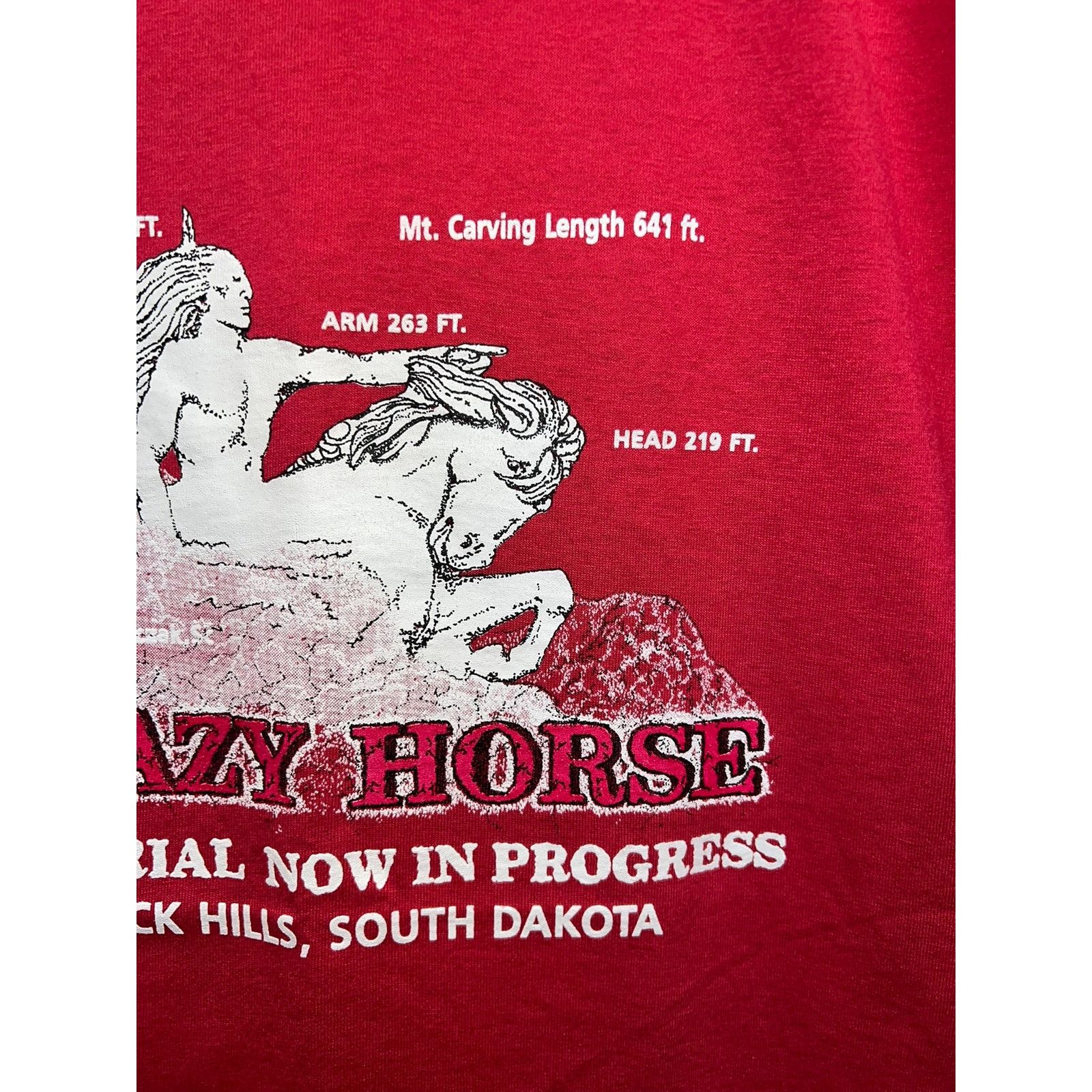 Hanes Vintage Crazy Horse Shirt Native American Pink Tee 90s L Size US L / EU 52-54 / 3 - 4 Thumbnail