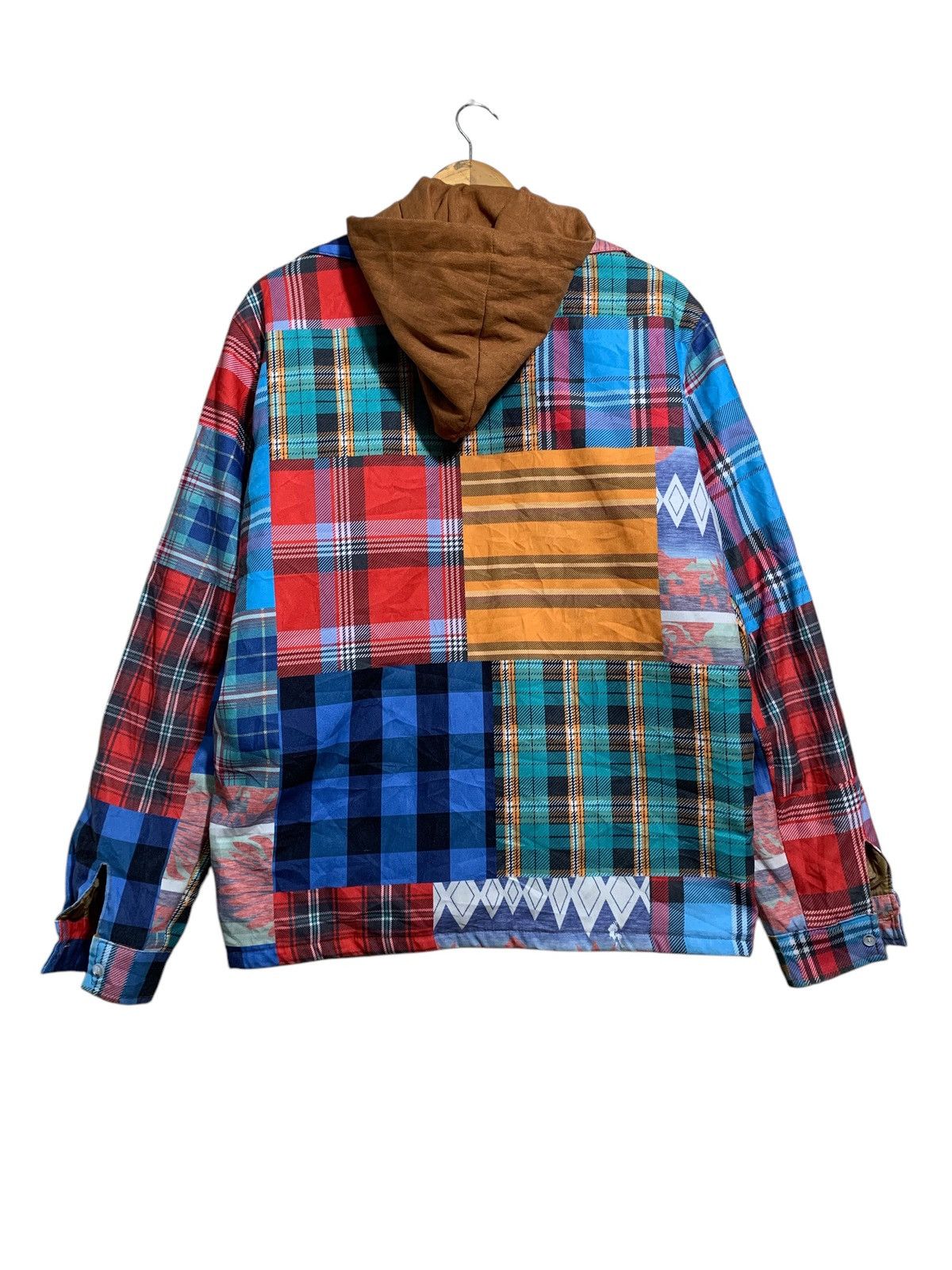 Japanese Brand 🔥PATCHWORKS DESIGNS ZIPPER HOODIE JACKETS Size US L / EU 52-54 / 3 - 5 Thumbnail