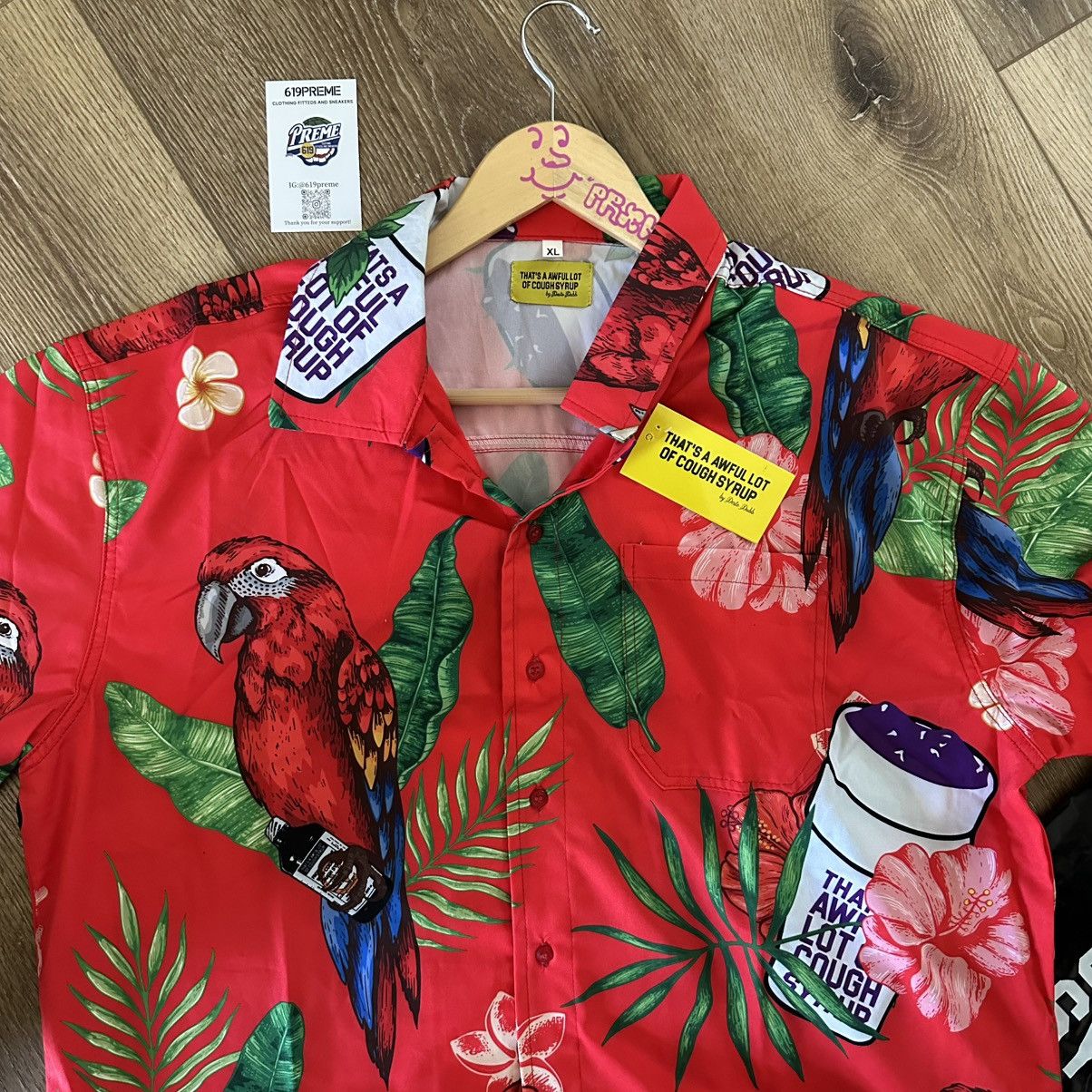 Awful Lot of Cough Syrup Awful lot of cough syrup hawaii button up ( xl, red) Size US XL / EU 56 / 4 - 3 Thumbnail