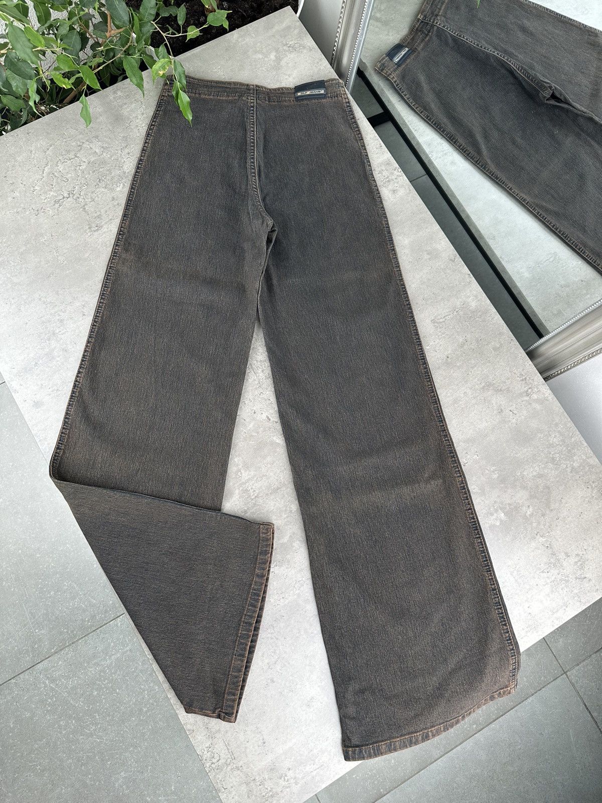 Japanese Brand Vintage Wide Jeans Y2K Size 27" / US 4 / IT 40 - 8 Thumbnail