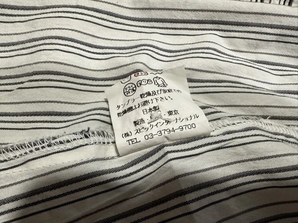 Japanese Brand × Tornado Mart ♟️ Y2K Archived Tornado Mart Striped Shirt Hidden Button Size US L / EU 52-54 / 3 - 13 Thumbnail