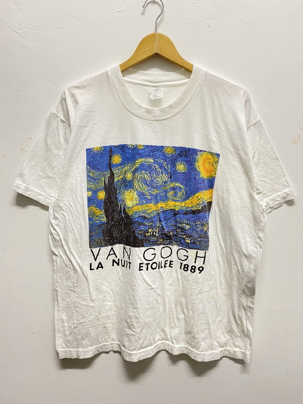 Vintage Vintage Van Gogh Black T Shirt Size US XL / EU 56 / 4 - 3 Thumbnail