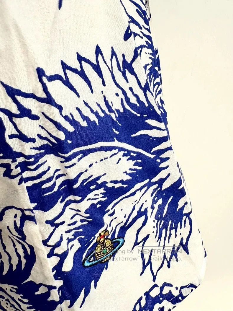 Vivienne Westwood Vivienne Westwood Blue Floral Heart Cutout Shirt. Size US M / EU 48-50 / 2 - 6 Thumbnail