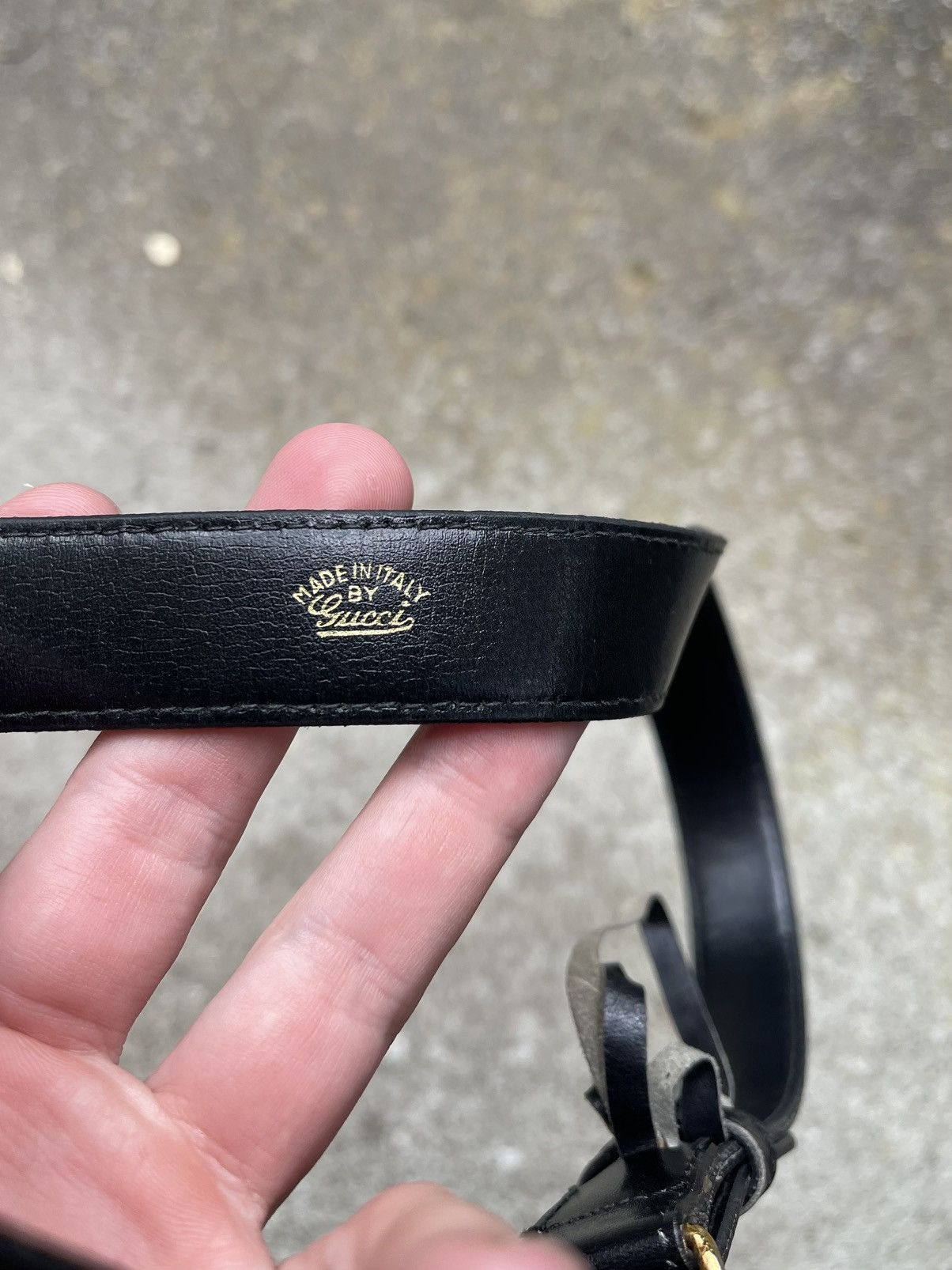 Gucci Steal??! 😮‍💨 black gold Gucci Leather Belt 70 Size ONE SIZE - 5 Thumbnail