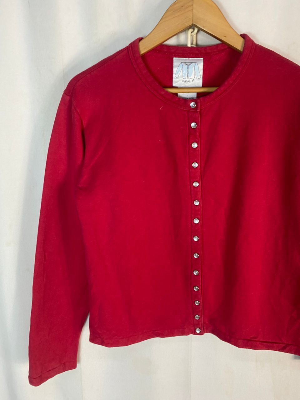 Designer × agnes b. Agnes B snap button croptop shirt Size M / US 6-8 / IT 42-44 - 4 Thumbnail