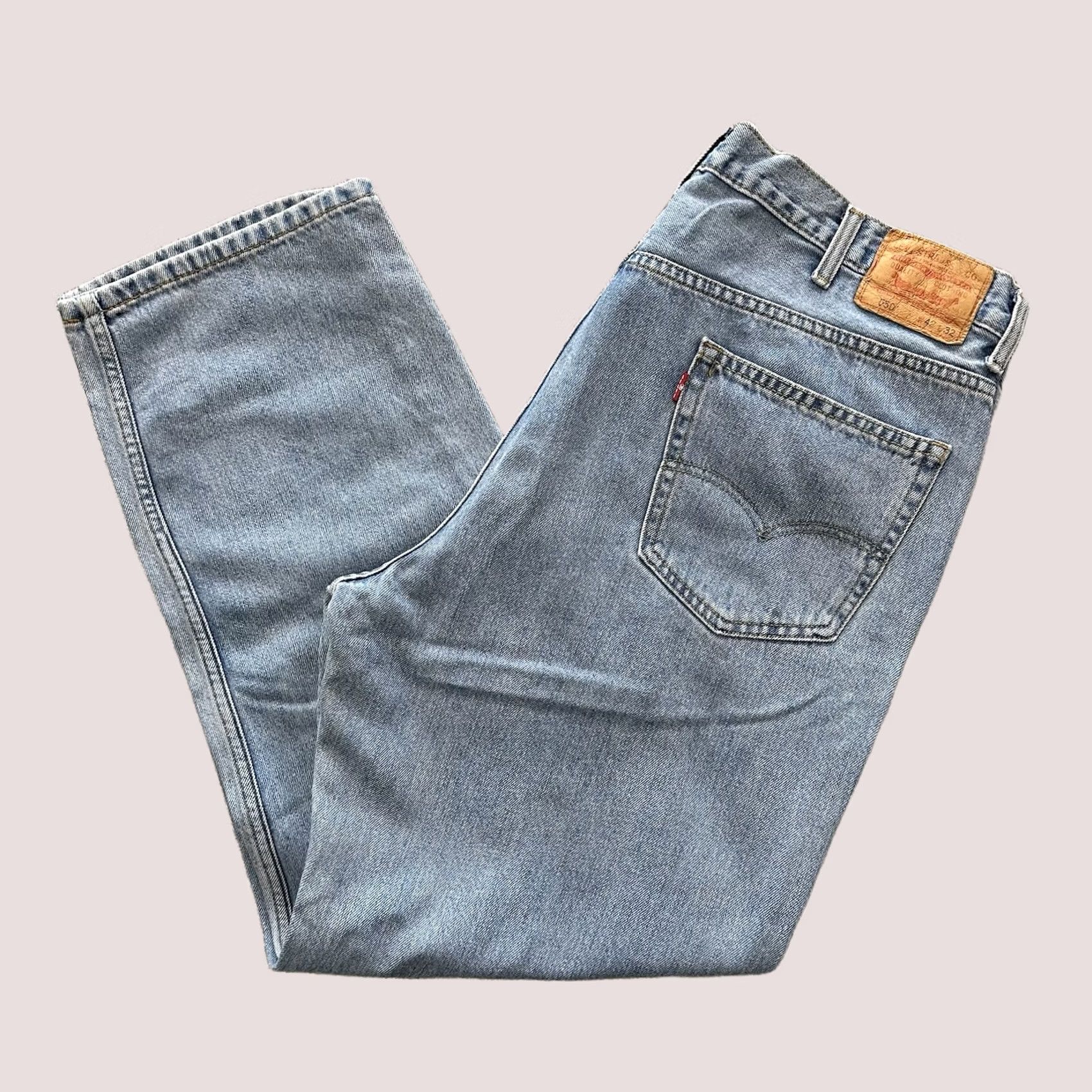 Levi's Levi's 550 Jeans Straight Jeans Mens 40x31 Light Blue Cotton Denim Regular 5-Pocket Vintage No Size US 40 / EU 56 - 1 Thumbnail