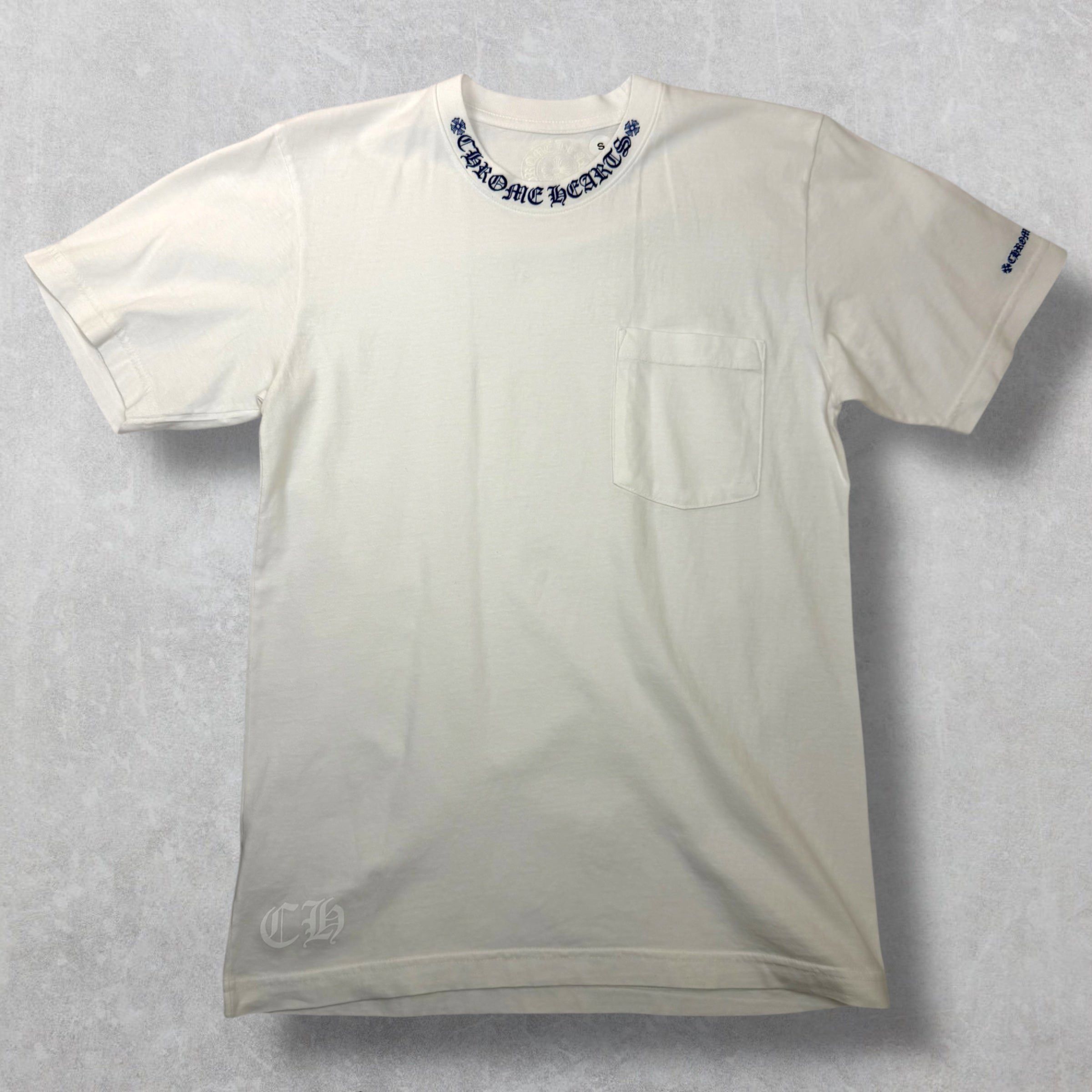 Chrome Hearts Chrome Hearts Blue Neck Logo Tee S Size US S / EU 44-46 / 1 - 1 Thumbnail