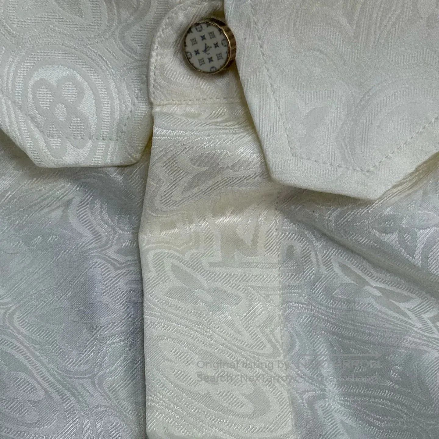 Louis Vuitton LV Beige Cotton Silk Logo Shirt. Size US XL / EU 56 / 4 - 8 Thumbnail