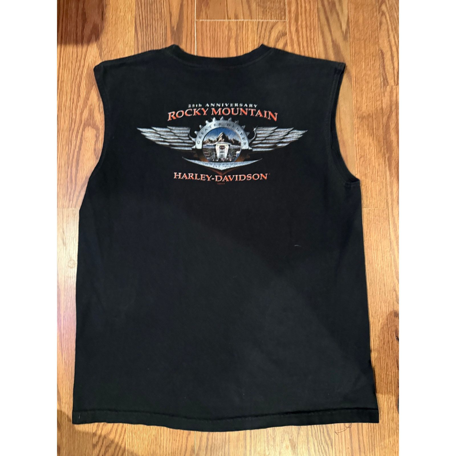 Harley Davidson 2006 Rocky Mountain Harley Davidson Sleeveless Size US XL / EU 56 / 4 - 4 Thumbnail