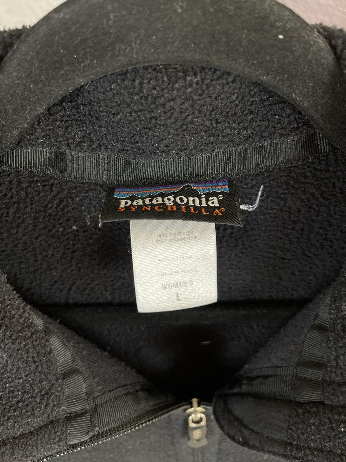 Patagonia Patagonia Synchilla vintage black full zip fleece sweater Size L / US 10 / IT 46 - 4 Thumbnail