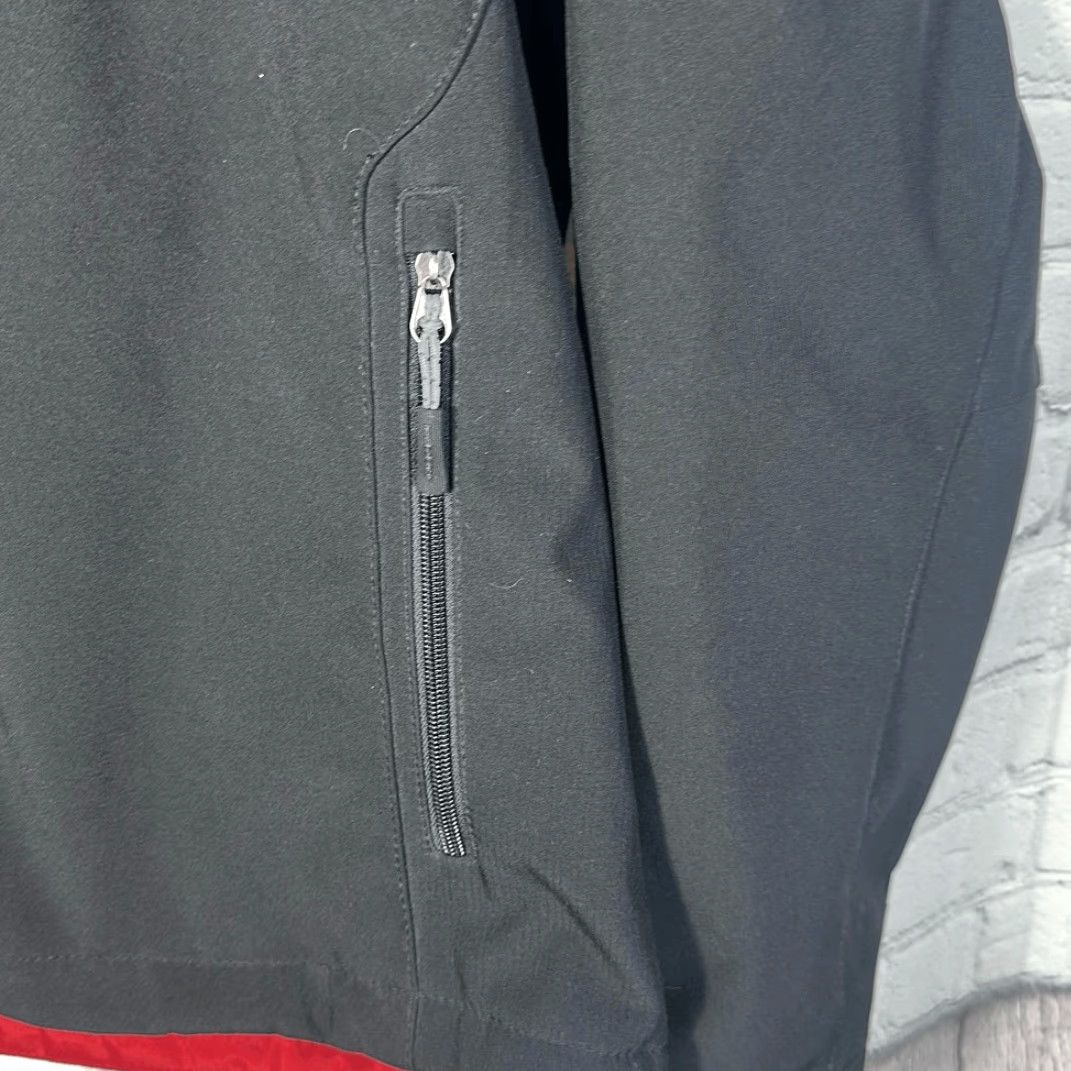 New Balance New Balance Mens Black Soft Shell Fleece Lined Jacket Coat XL Black Unisex Adults P2P 25” Length 34” Track Jacket Size US XL / EU 56 / 4 - 3 Thumbnail