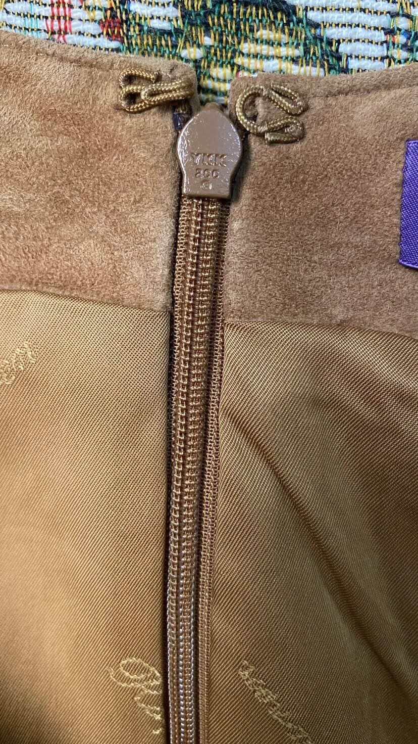 Ralph Lauren Purple Label Ralph Lauren Purple Label Suede Leather Dress Brown (NWT) Size S / US 4 / IT 40 - 4 Thumbnail