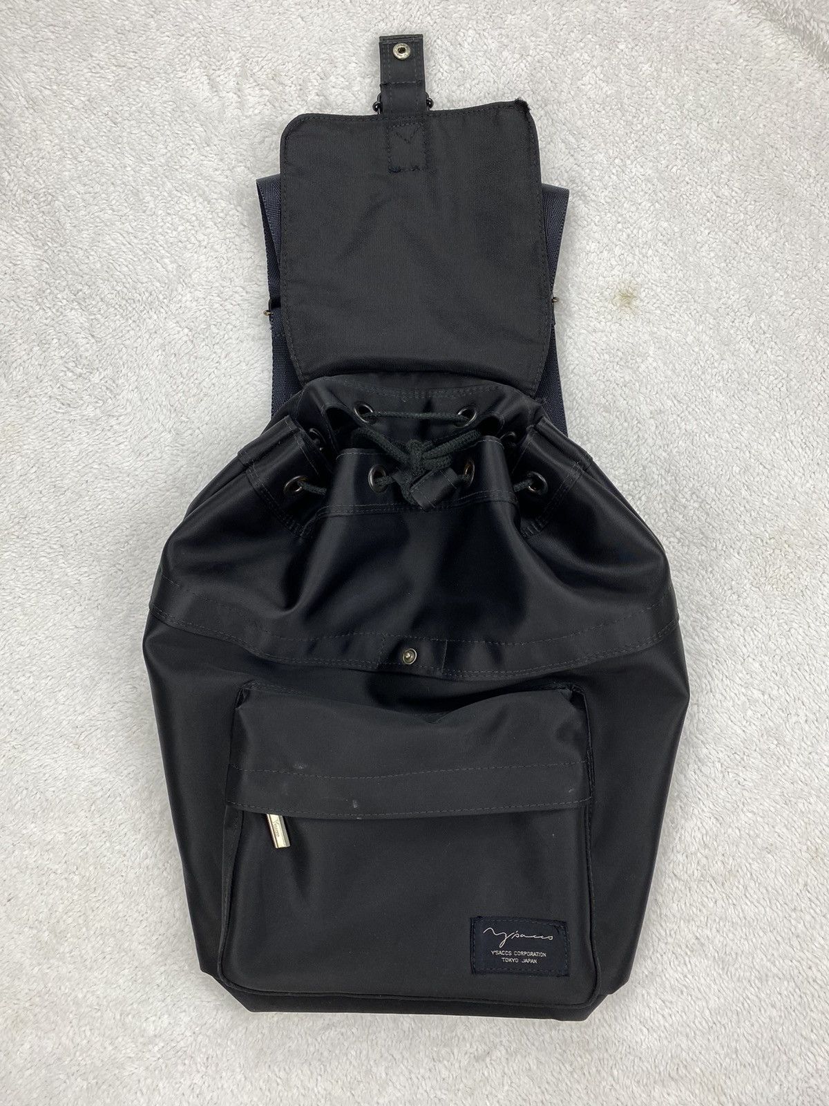 Yohji Yamamoto Y’saacs Pour Homme YOHJI YAMAMOTO Signature Nylon Backpack Size ONE SIZE - 9 Thumbnail