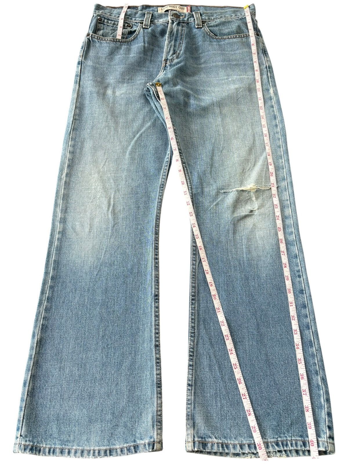 Levi's Vintage 90s Levis 527 Faded Wash Distress Flare Jeans Size US 33 - 8 Thumbnail