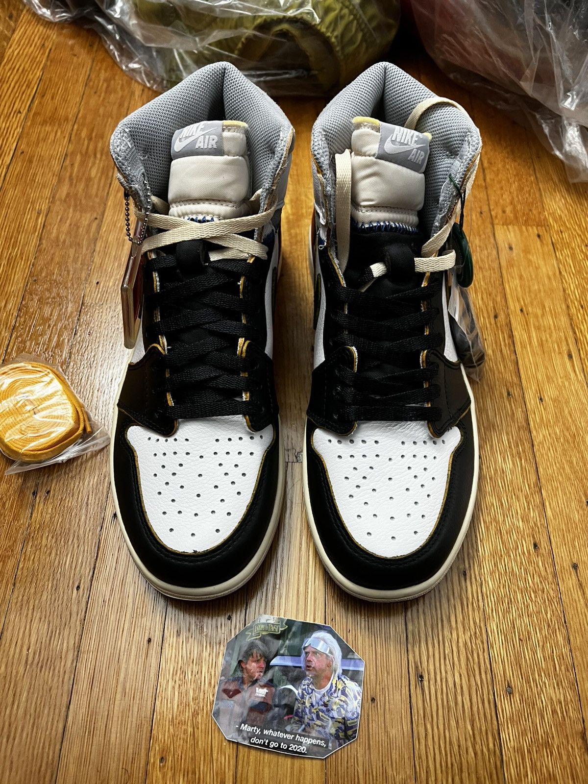 Jordan Brand × Union LA Jordan 1 Retro High Union Los Angeles Black Toe Size US 10 / EU 43 - 9 Thumbnail