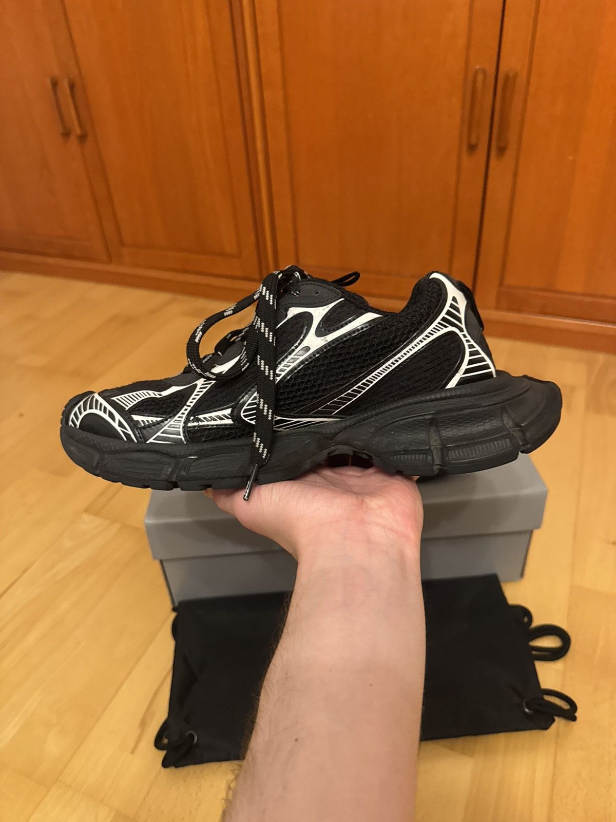 Balenciaga Balenciaga 3XL Triple Black Size US 7 / EU 40 - 5 Thumbnail