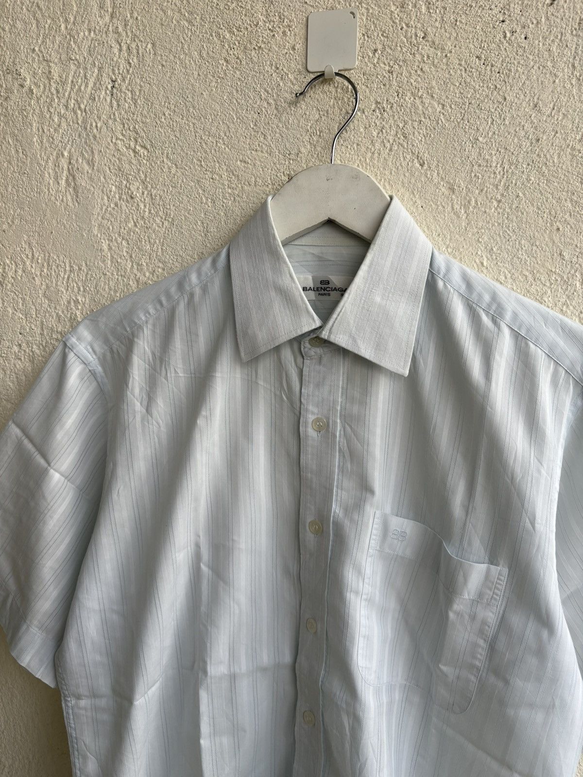 Balenciaga 2000s Balenciaga Paris Stripe shirt Size US M / EU 48-50 / 2 - 2 Thumbnail
