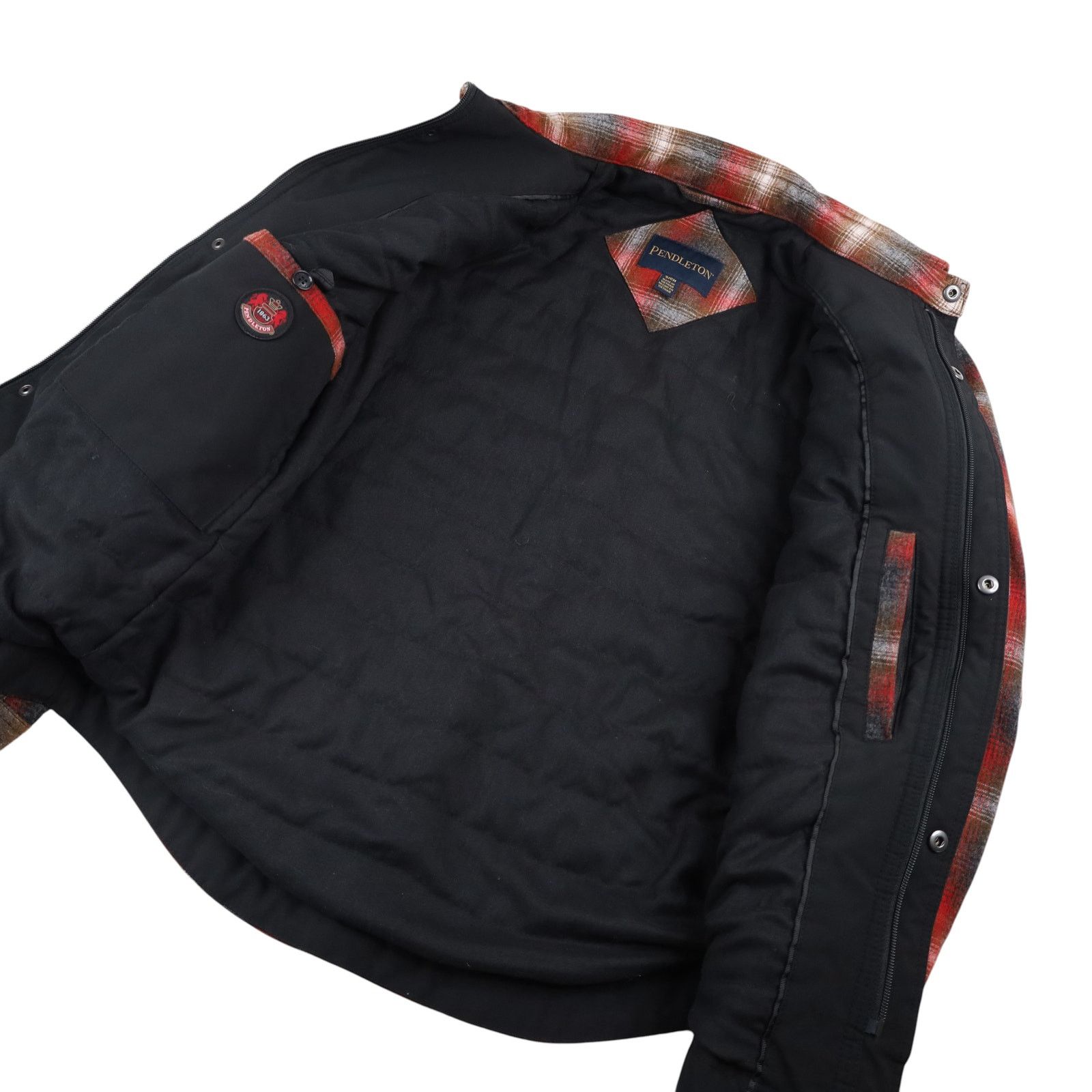 Pendleton Pendleton Shadow Plaid Polyfill Quilted Wool Shirt Jacket Size US S / EU 44-46 / 1 - 7 Thumbnail