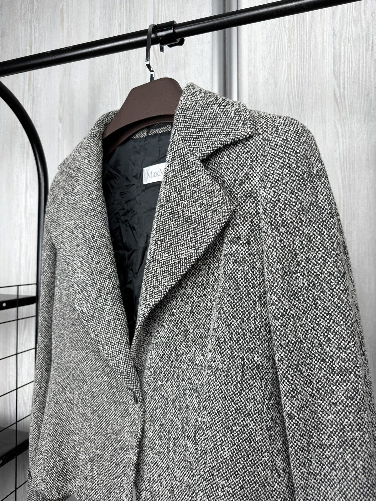 Max Mara Max Mara main line wool blend tweed short blazer jacket Size XL / US 12-14 / IT 48-50 - 4 Thumbnail