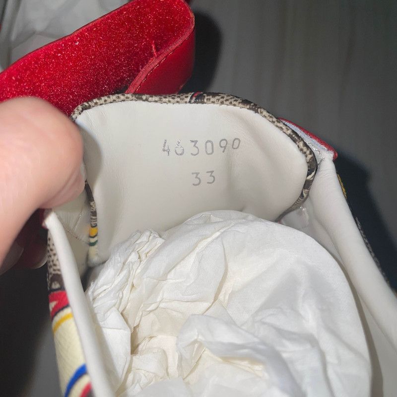 Gucci Gucci Red Slip-On Sneakers with Graphic Design - Size US 5 / EU 37 - 4 Thumbnail