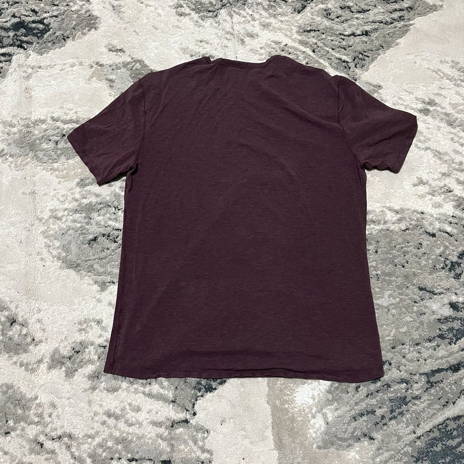 Lululemon Lululemon '5 Year Basic' Burgundy Red Crew Neck Short M Size US M / EU 48-50 / 2 - 3 Thumbnail