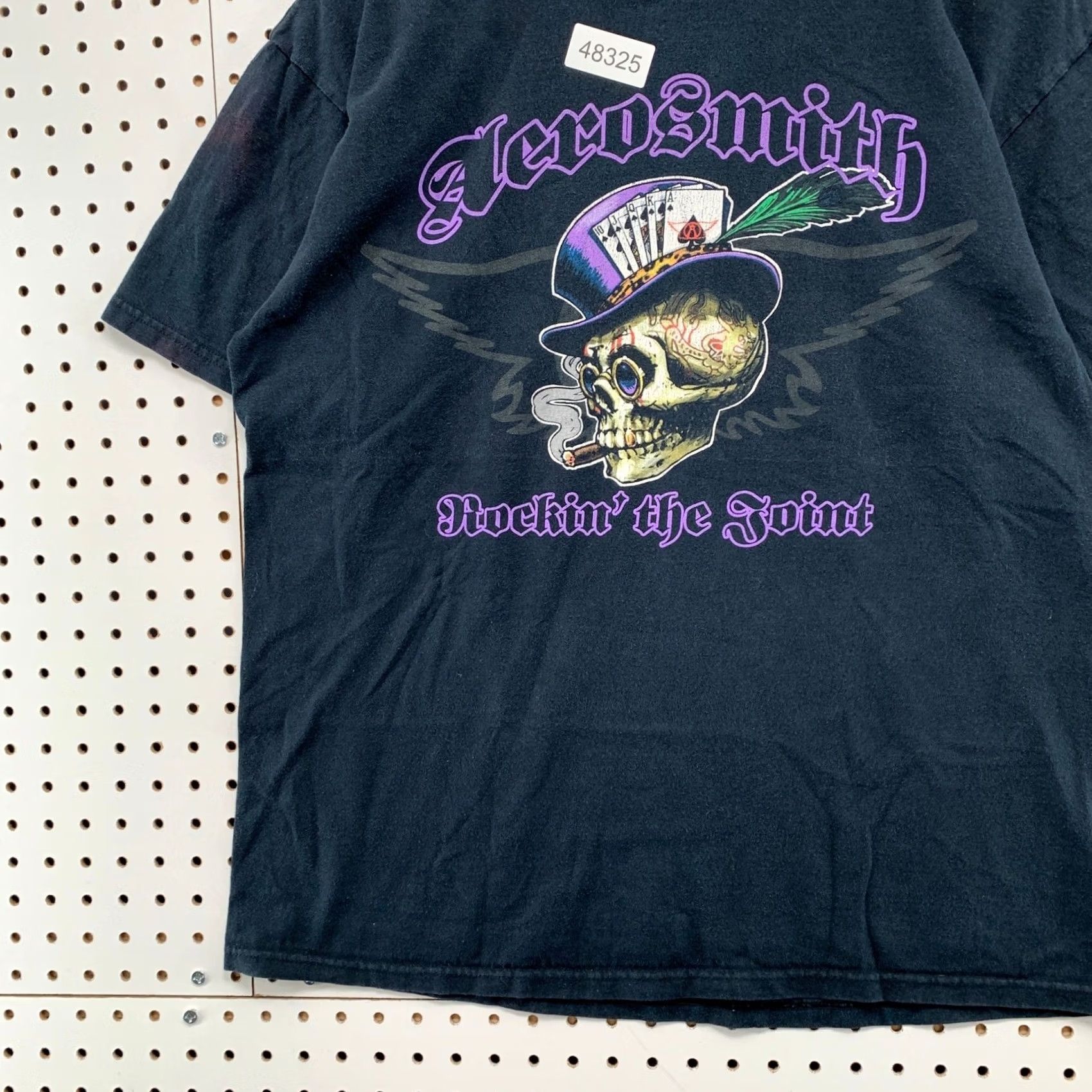 Anvil VINTAGE Aerosmith Rockin' the Joint Skull T Shirt Mens L Black Anvil Music Shirt Size US L / EU 52-54 / 3 - 5 Thumbnail