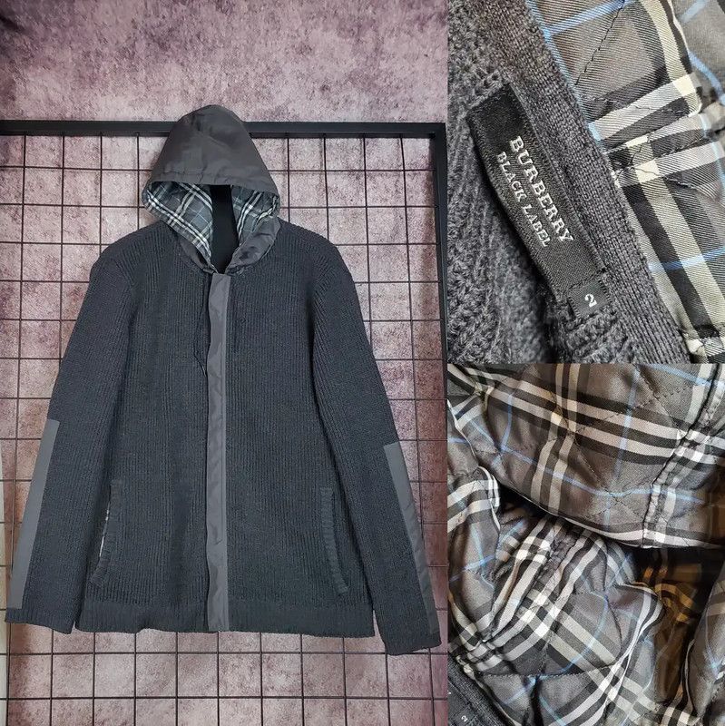 Burberry Burberry Dark Gray Wool Blend Knit Cardigan Size US M / EU 48-50 / 2 - 1 Thumbnail