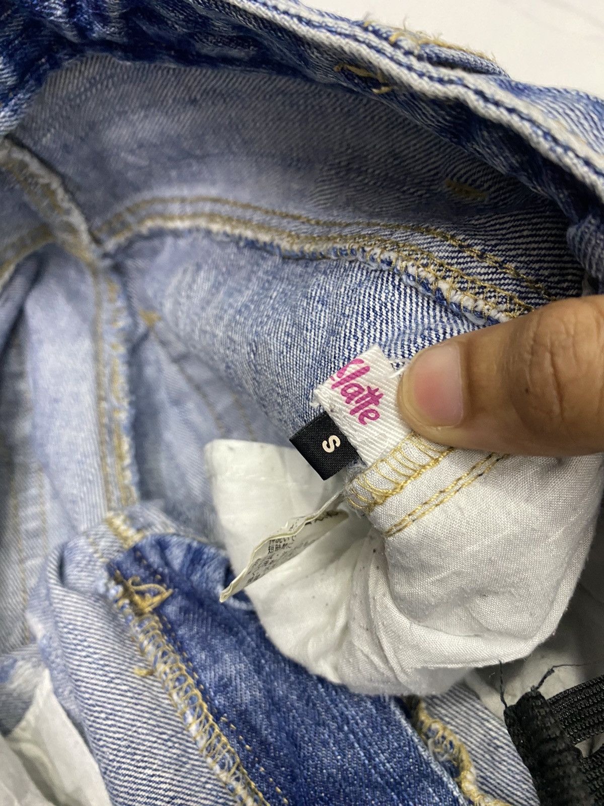 Hysteric Glamour × Japanese Brand RARE🔥PUNK STYLE DISTRESSED DENIM PLT JEANS SKULLS Size US 28 / EU 44 - 8 Thumbnail