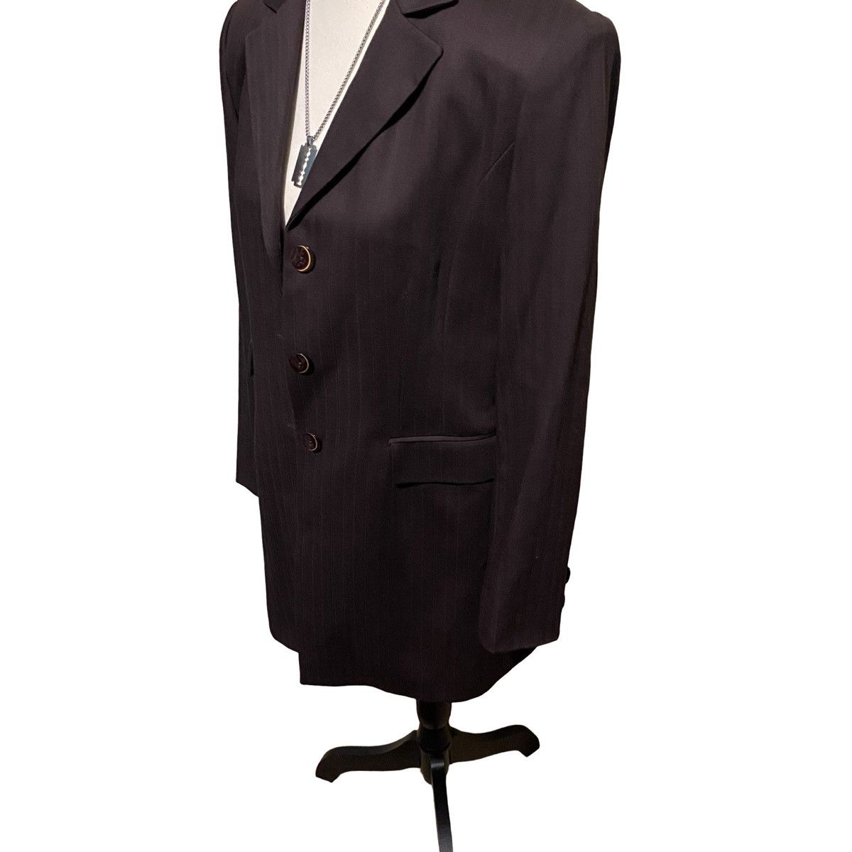 Balenciaga Vintage Balenciaga Chocolate Blazer Size M / US 6-8 / IT 42-44 - 3 Thumbnail