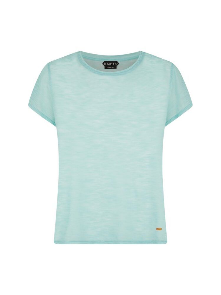 Tom Ford o1w1db10525 TSJ567 T-Shirt in Light Blue Size S / US 4 / IT 40 - 1 Preview