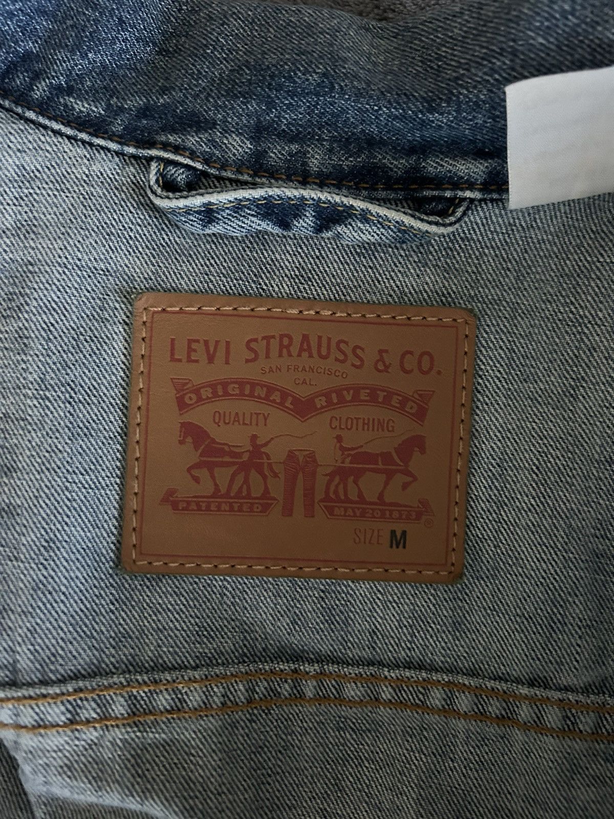 Levi's Levis Trucker Denim Jean jacket Size US M / EU 48-50 / 2 - 2 Thumbnail