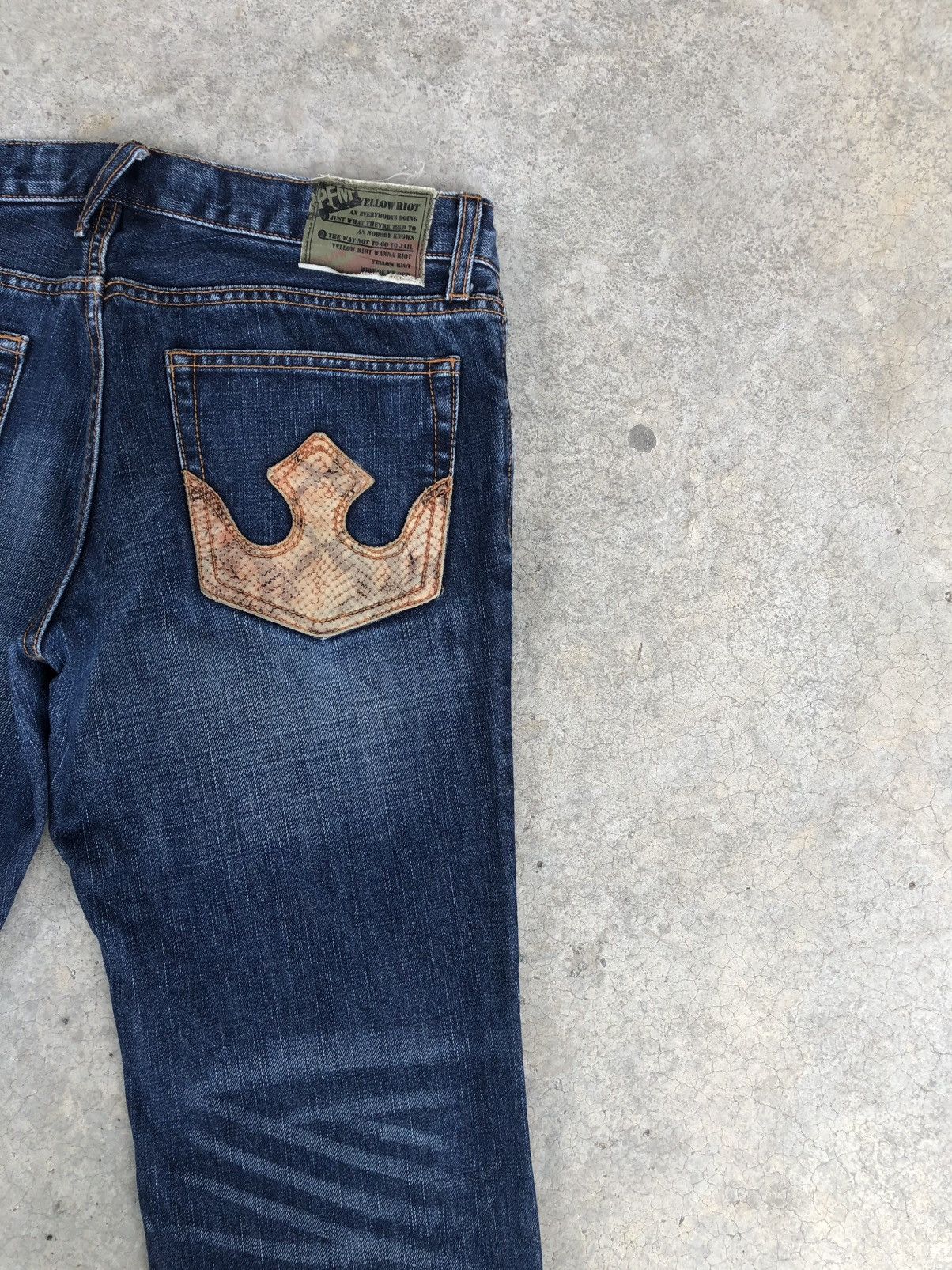 PPFM PPFM Snake Skin Distressed Jeans Size US 32 / EU 48 - 10 Thumbnail