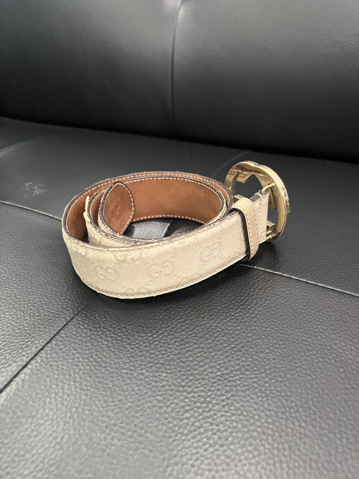 Gucci Gucci Double G Embossed Monogram Belt Size ONE SIZE - 7 Thumbnail