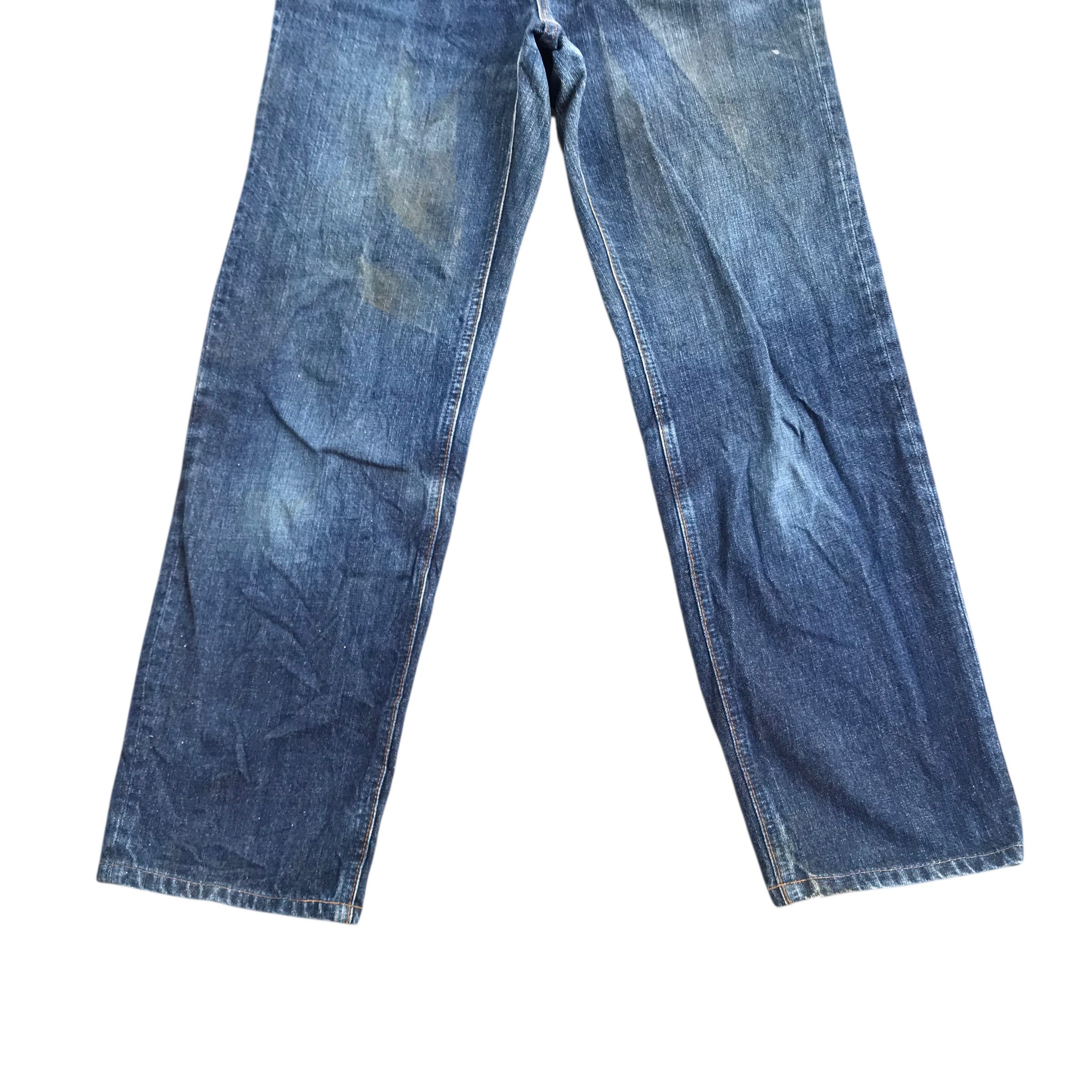 Tornado Mart FLARE!!Vintage 70s Big John Denim Zipper Talon-Size 27 Size US 27 - 3 Thumbnail