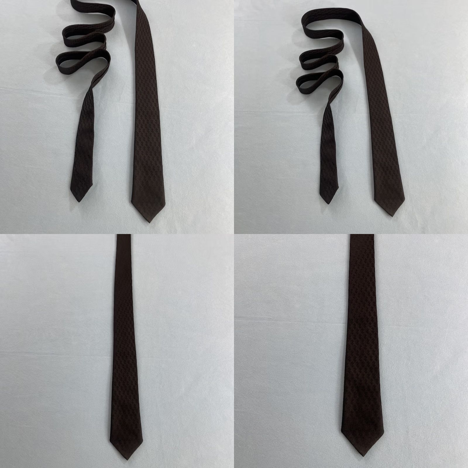MCM VINTAGE Necktie 50s 60s Donegal Dacron 2" Tie Black Textured Geometry Slim MCM 2x56 Capsule Necktie Size ONE SIZE - 10 Thumbnail