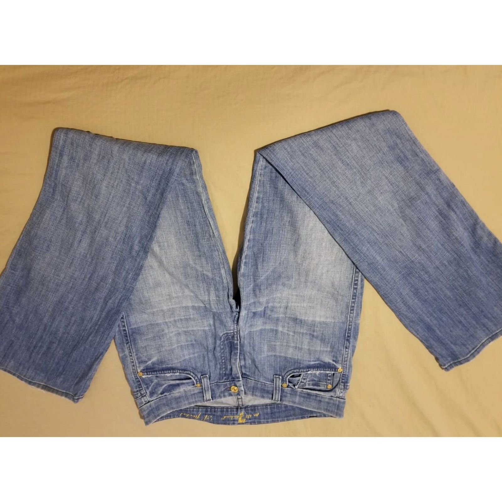 7 For All Mankind Womens 7 For All Mankind Jeans 29 Denim Stretch Flared Blue Pants Shirt? Size 29" - 3 Thumbnail
