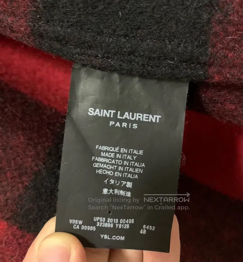Saint Laurent Paris Saint Laurent Paris Original Single Pocket Red and Black P Size US M / EU 48-50 / 2 - 4 Thumbnail
