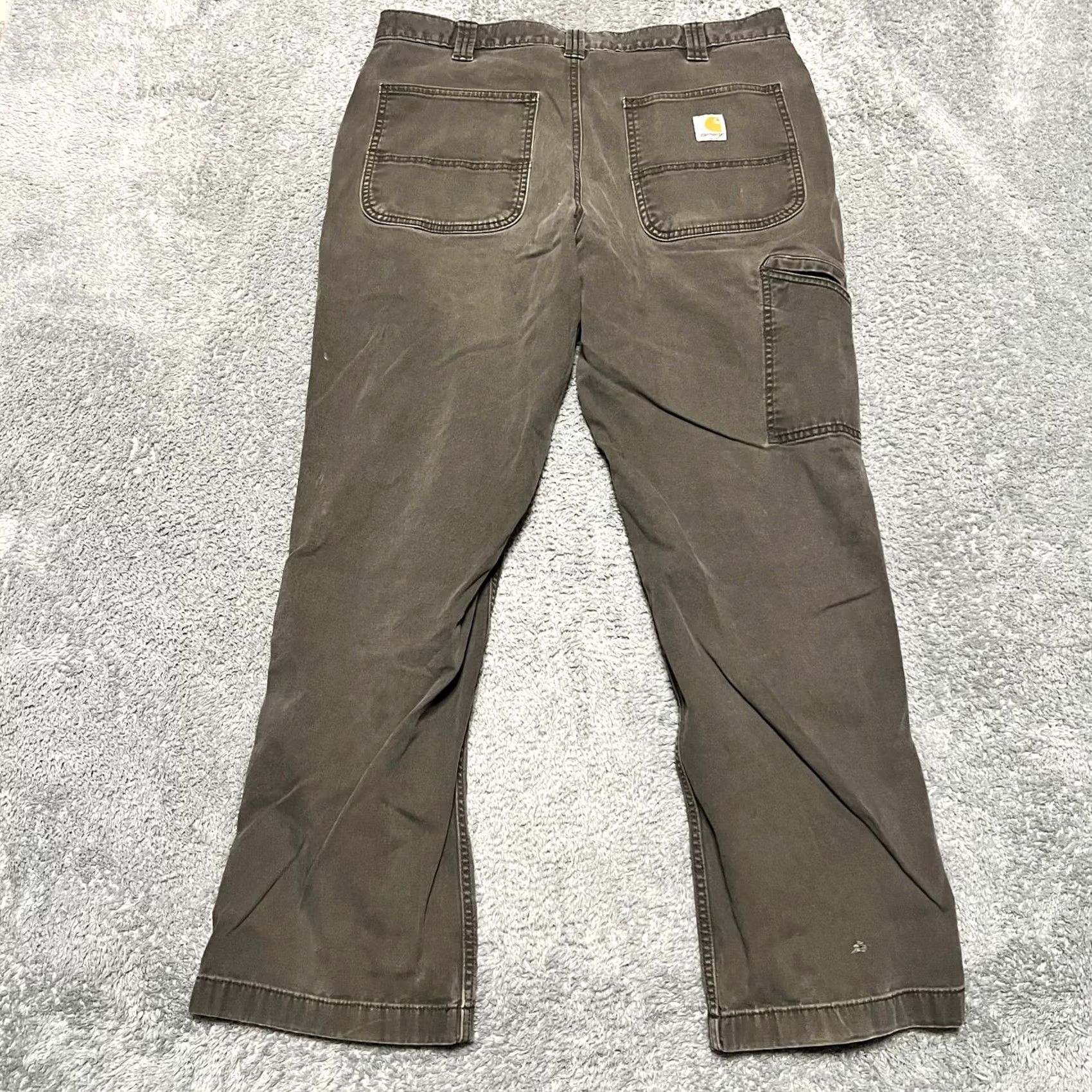 Carhartt Carhartt Pants Mens 36 x30 Relaxed Work Distressed Rugged Flex Gray 36 Regular Carpenter Mens Size US 36 / EU 52 - 4 Thumbnail