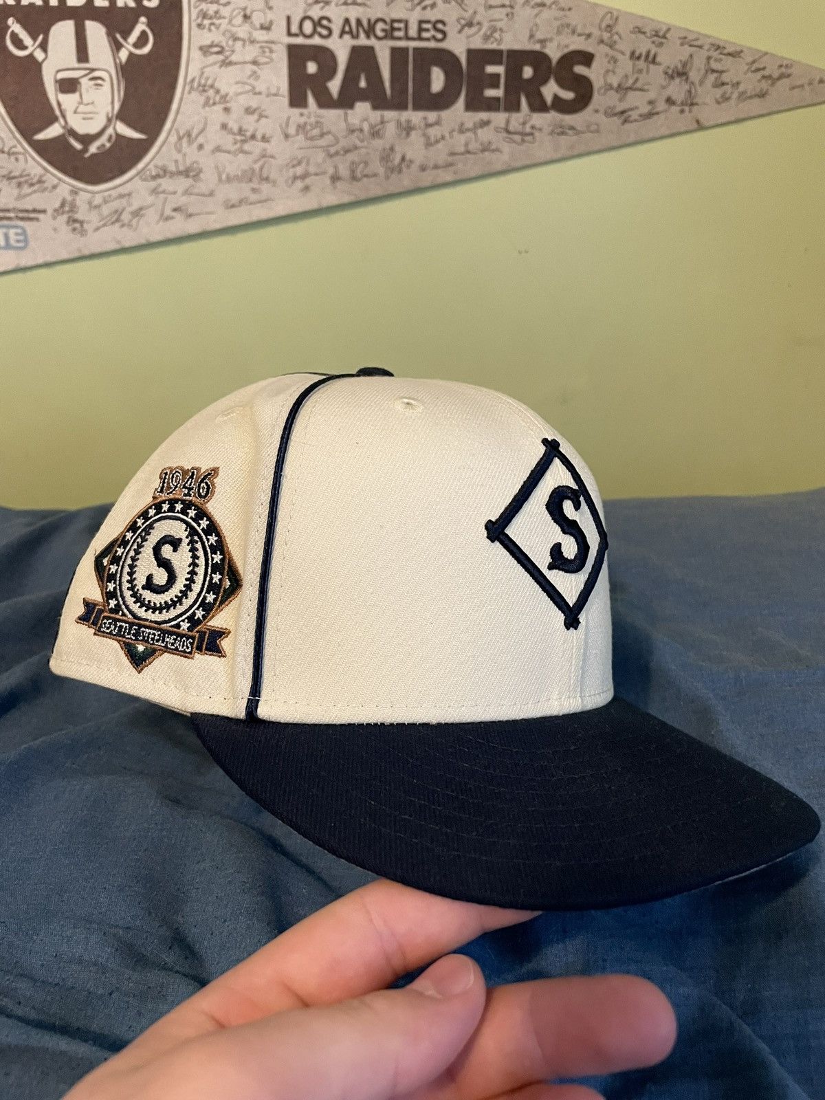 MLB × New Era Seattle steelhead negro leagues hat size 7 1/4 Size ONE SIZE - 2 Thumbnail