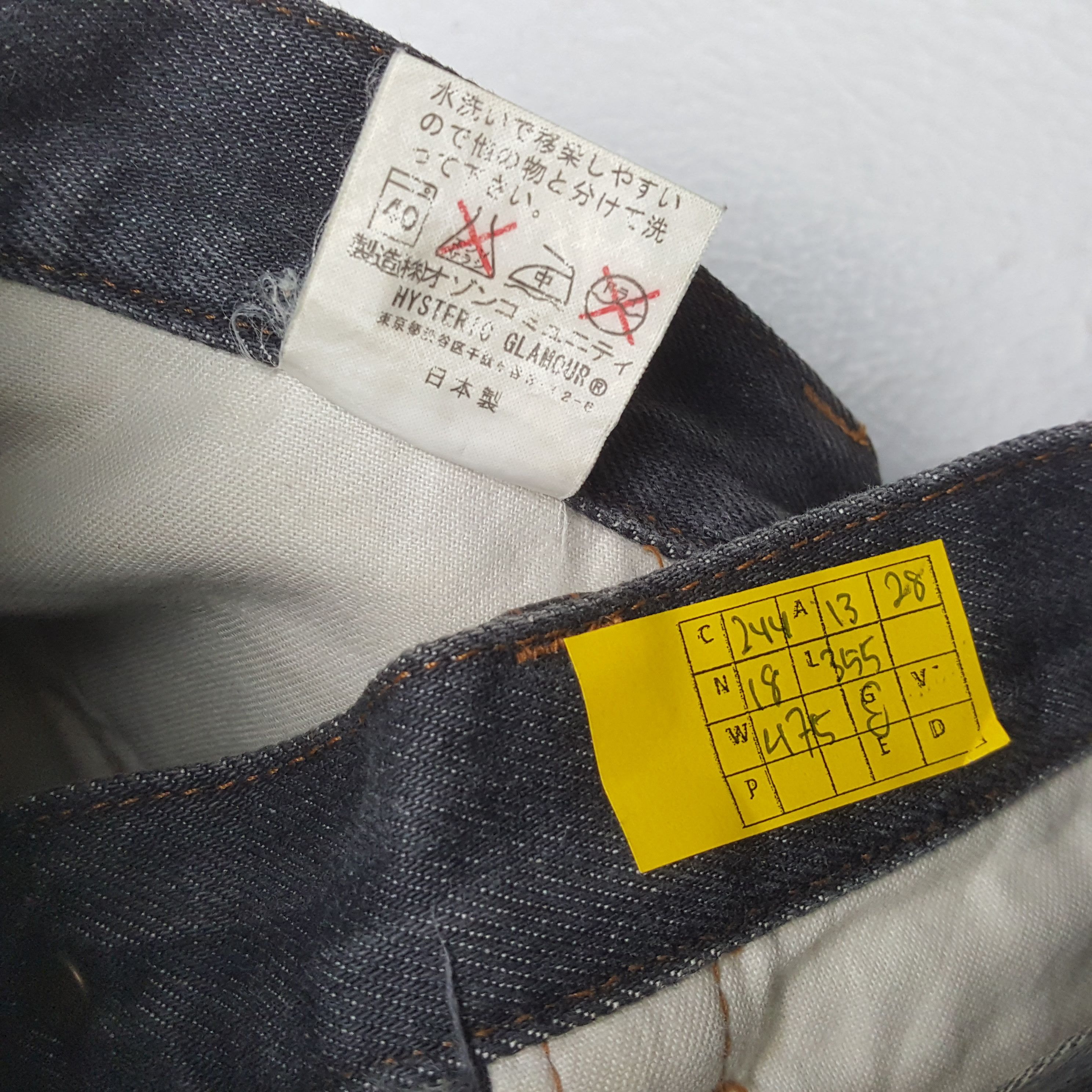 Hysteric Glamour × Japanese Brand × Vintage Vintage HYSTERIC GLAMOUR Japanese Fashion Brand Jeans Size 26" / US 2 / IT 38 - 13 Thumbnail