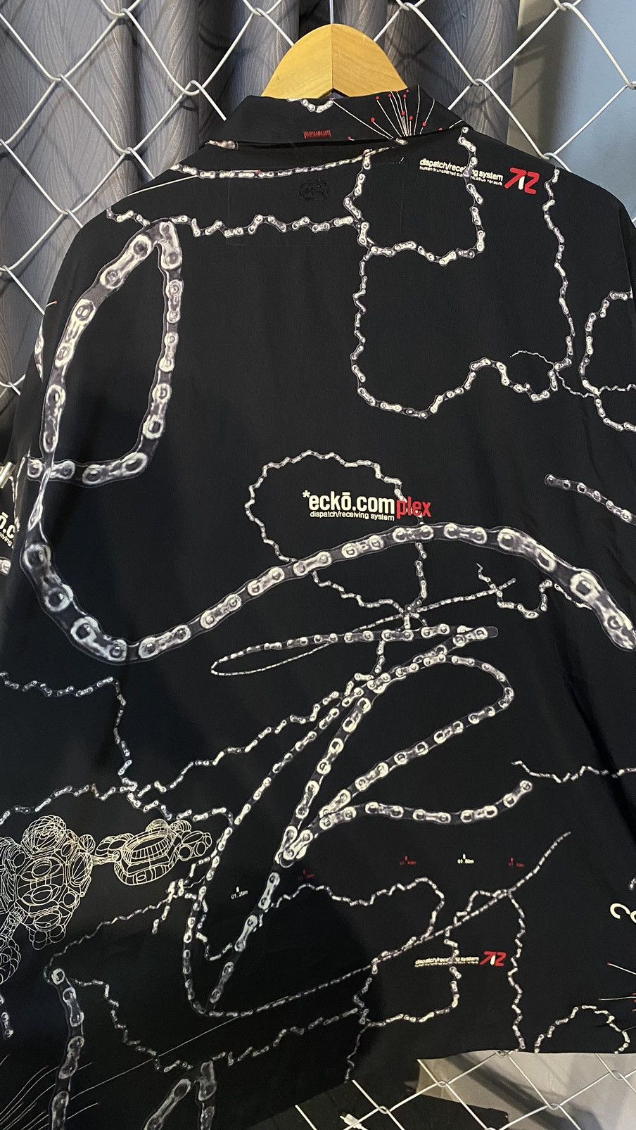 Ecko Unltd. × Japanese Brand × Vintage VINTAGE y2k ECKO UNLTD SHIRT RAYON AOP CHAIN XL Size US XL / EU 56 / 4 - 4 Thumbnail