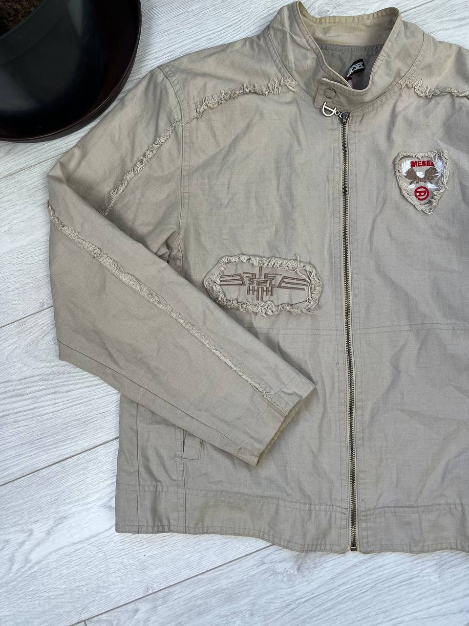 Diesel × Vintage Rare Vintage By Diesel Linen Oversize Cowboy Western Jacket Size US L / EU 52-54 / 3 - 6 Thumbnail