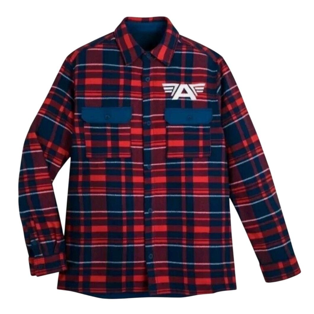 Disney Disney Marvel Captain America Flannel Shacket Size US S / EU 44-46 / 1 - 2 Thumbnail
