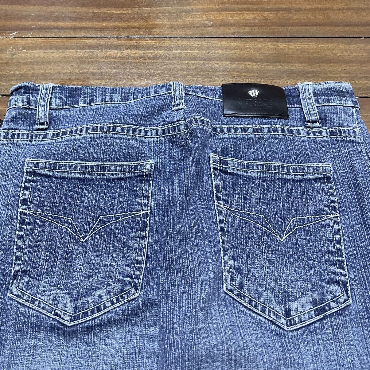 Versace Jeans Couture × Vintage Very Rare Vintage Versace Jeans Couture Flared Jeans 2000s Size US 29 - 4 Thumbnail
