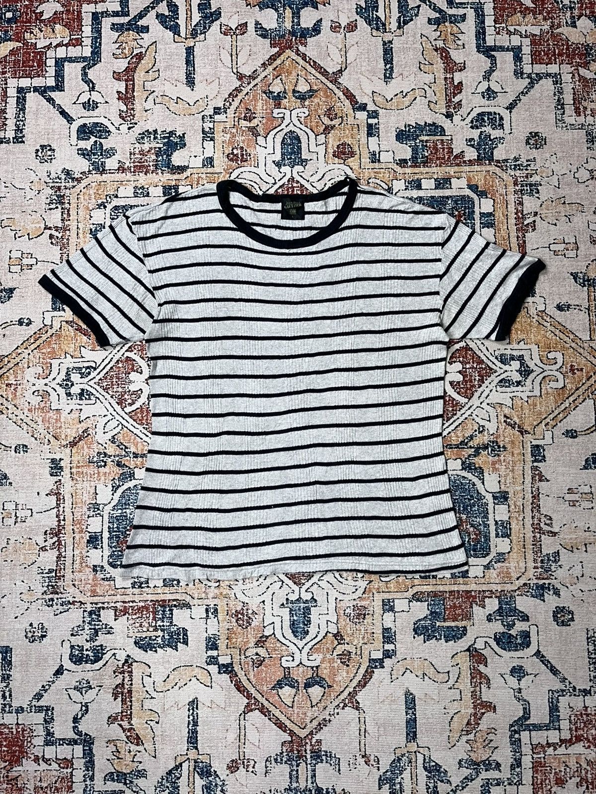 Jean Paul Gaultier Jean Paul Gaultier Homme Ringger Tee Stripped Size US M / EU 48-50 / 2 - 1 Thumbnail