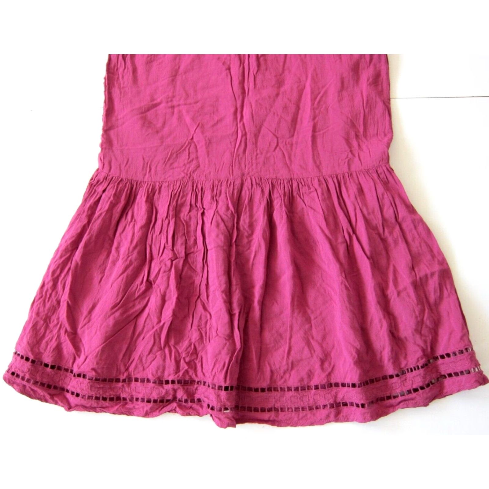 Vintage Ecote' 100% Rayon Pink Embroidered Tunic Sheath Tank Dress Small Size S / US 4 / IT 40 - 5 Thumbnail