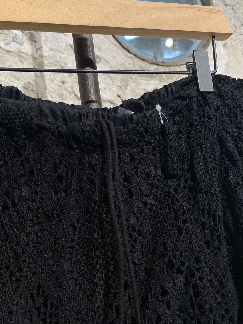 Y's Y's size 2 Black cut-out double midi pants Size US 28 / EU 44 - 3 Thumbnail