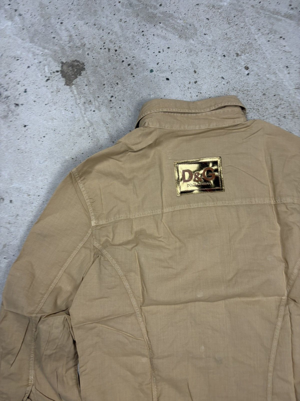 Dolce & Gabbana DSWT Dolce & Gabbana 2003 Utility Army Military Shirt Size L / US 10 / IT 46 - 14 Thumbnail