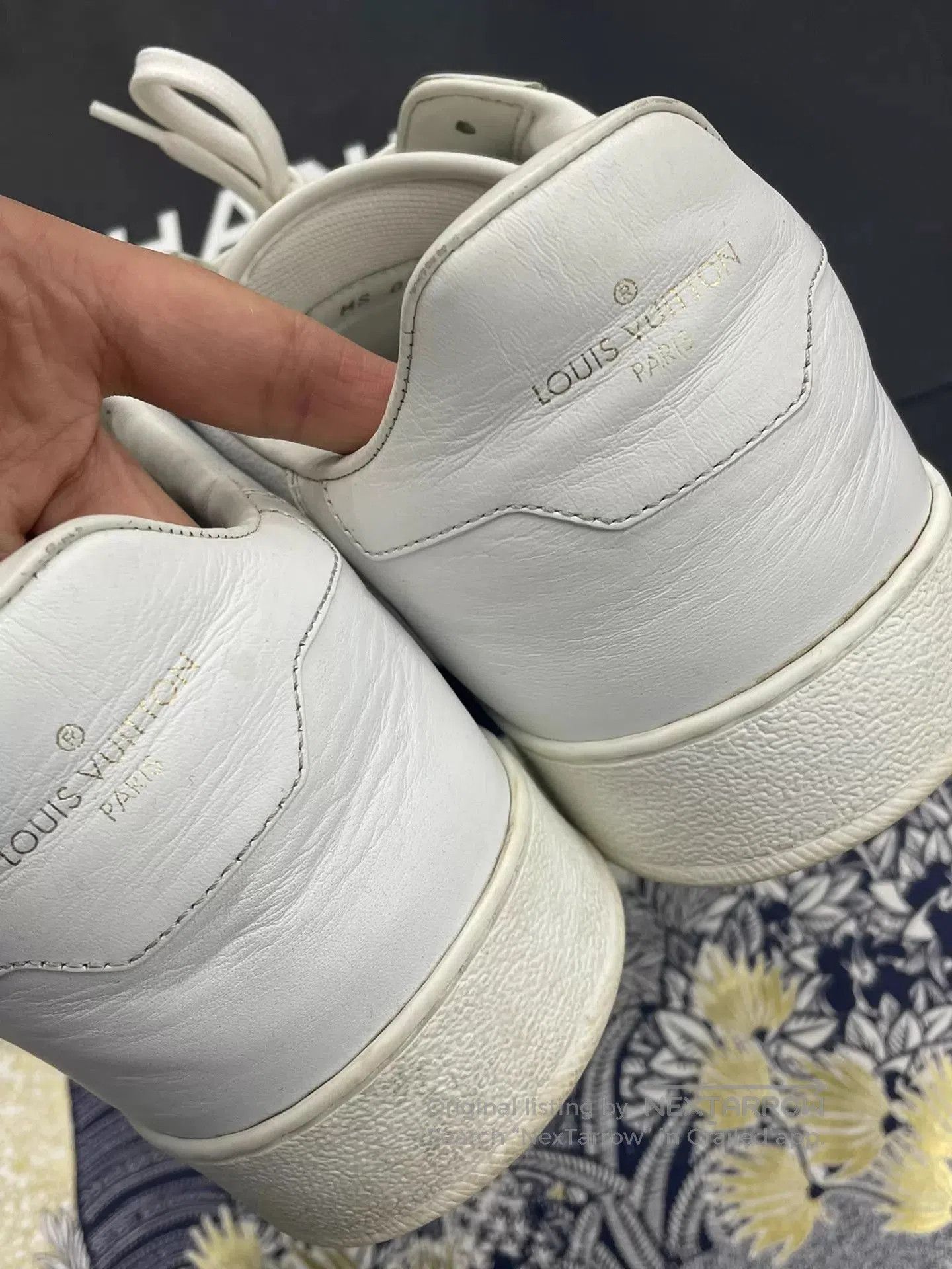 Louis Vuitton White Low-Top Sneakers Size 9. Size US 9 / EU 42 - 3 Thumbnail